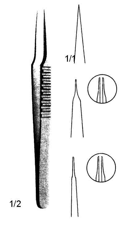 MİKRO PENSET DÜZ 0.30MM 13,5CM